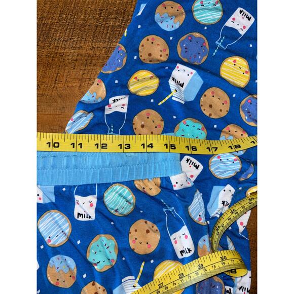 Little Sleepies 2 Piece Blue Cookies & Milk Lunaluxe Bamboo Pajamas Size Large - Picture 6 of 9